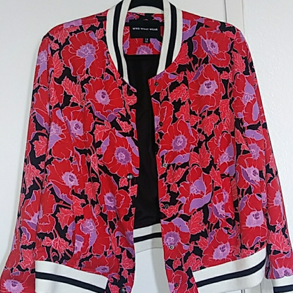 WHO WANT WEAR flower jacket